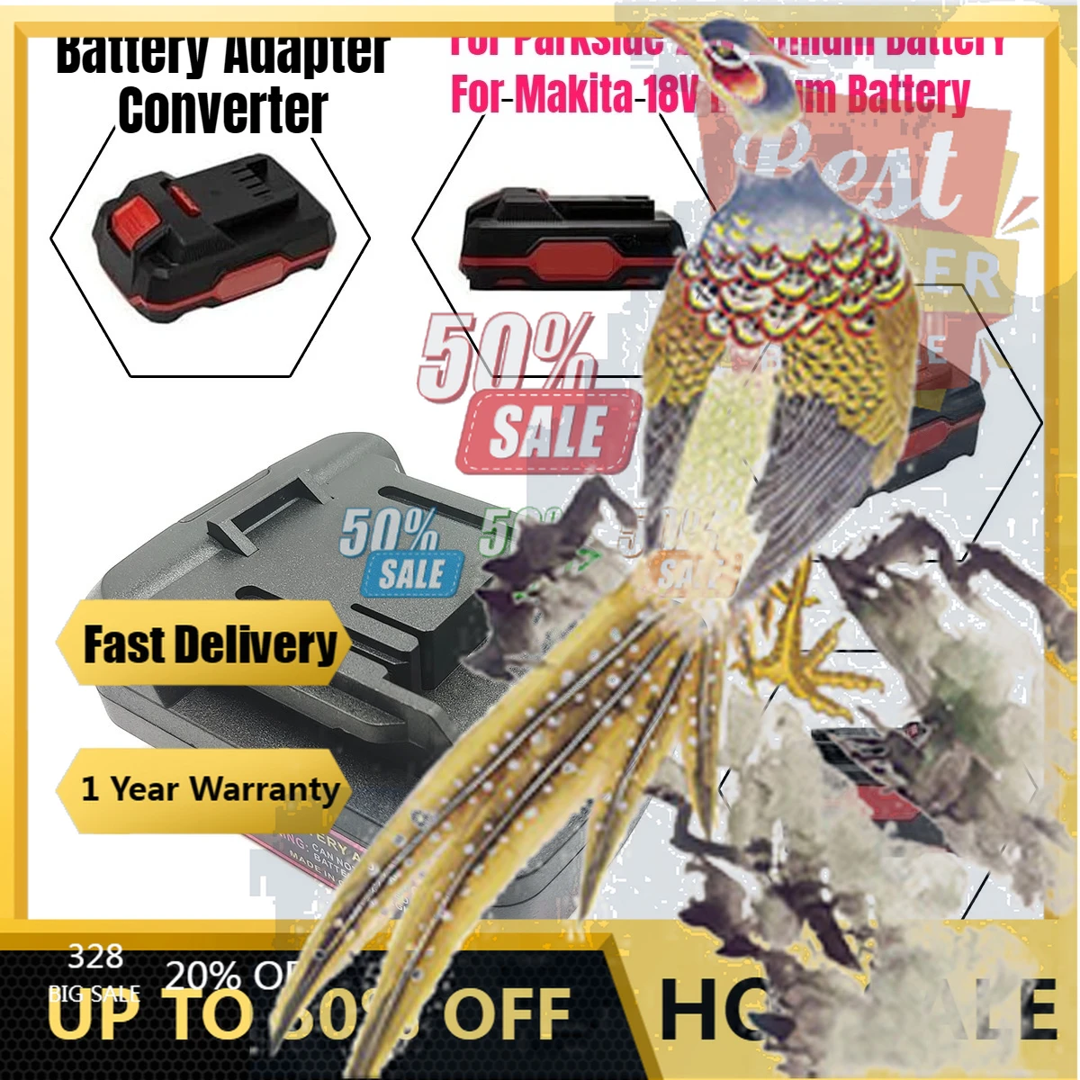 

【Fast Delivery】Battery Adapter Converter For Parkside 20V Lithium Batteries Compatible With For Makita 18V Lithium Battery Power