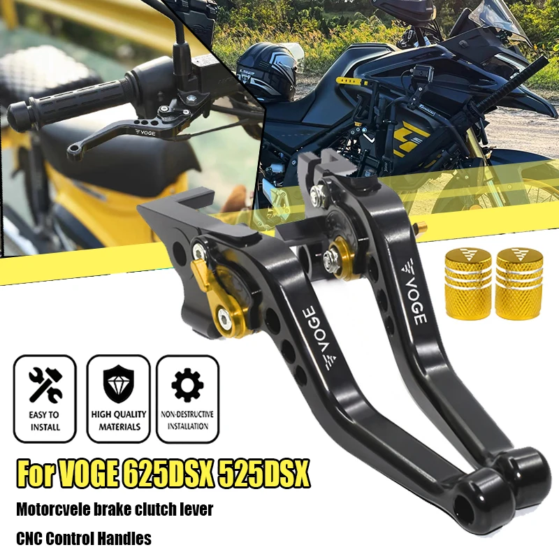 For LONCIN VOGE 625 525 DSX 625DSX 525DSX DSX625 500R 650DS Motorcycle Accessories Adjustable Short Brake Clutch Levers