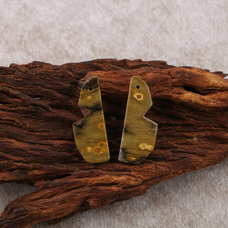 B&F Bumble Bee Stone  Earring Beads for Jewelry Making, Handmade Natural stones beads, Stones for jewelry Making Supplies