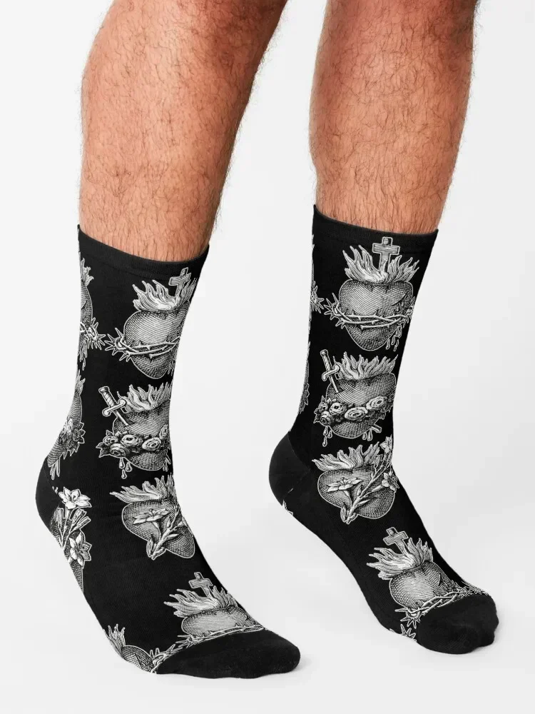 Sacred Hearts of the Holy Family Socks Stockings man moving stockings christmas gifts fashionable Men's Socks Women's