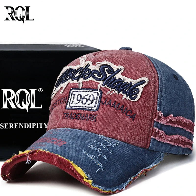Baseball Cap for Men Male Sports Hat Denim Vintage Fashion Design Letter Winter Breathable Hip Hop Snapback Trucker Hat Golf