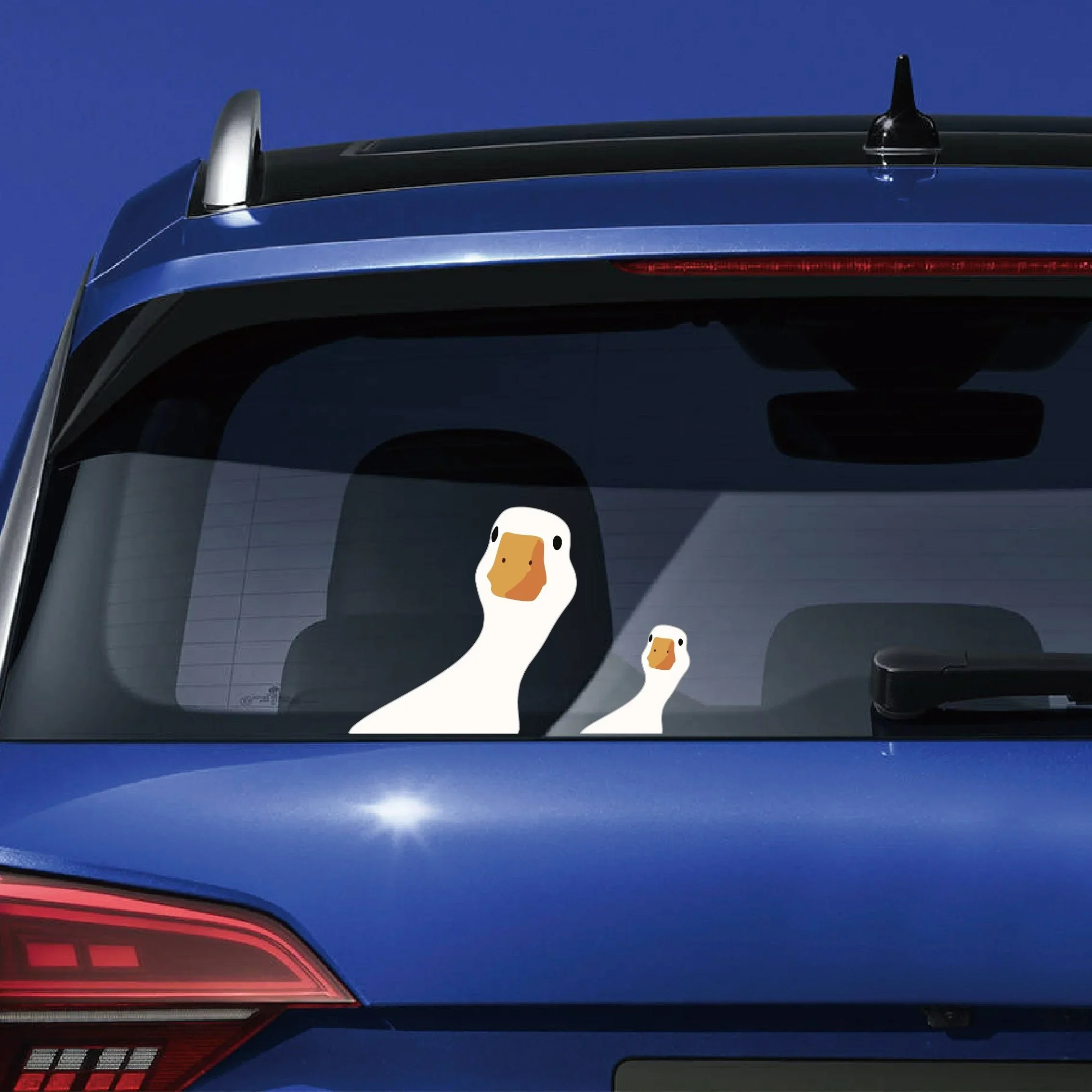 Cute Duck Cartoon Car Stickers Waterproof Decals For SUV Truck Car Bumper Window Motorcycle Laptop Tank Fairing Glass Wall Decor