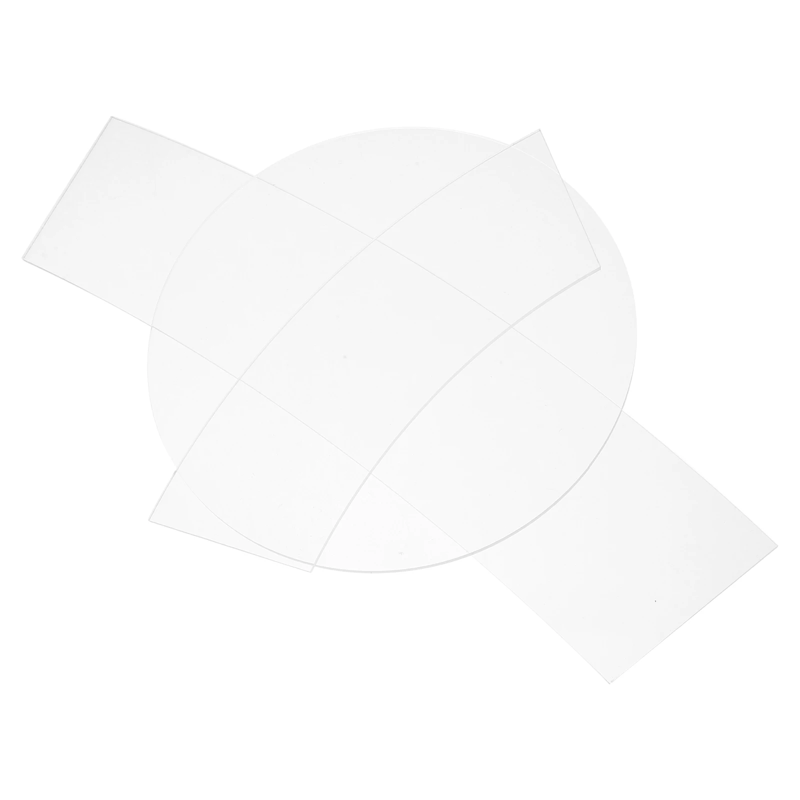 

3pcs Sewing Template Acrylic Craft Templates Clear Ruler Patchwork Quilting Measuring Shirt Guide Ironing Precision Tools