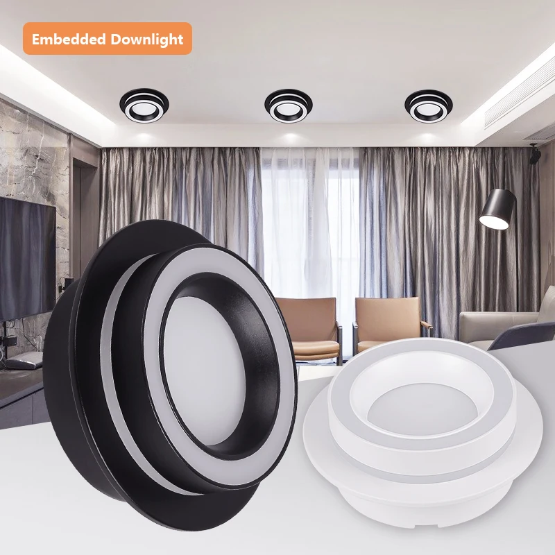 GX53 Led Downlight Led Panel Light 3 Color Change For Indoor LED Spot light Recessed Down Light AC85-265V Ceiling Light Round