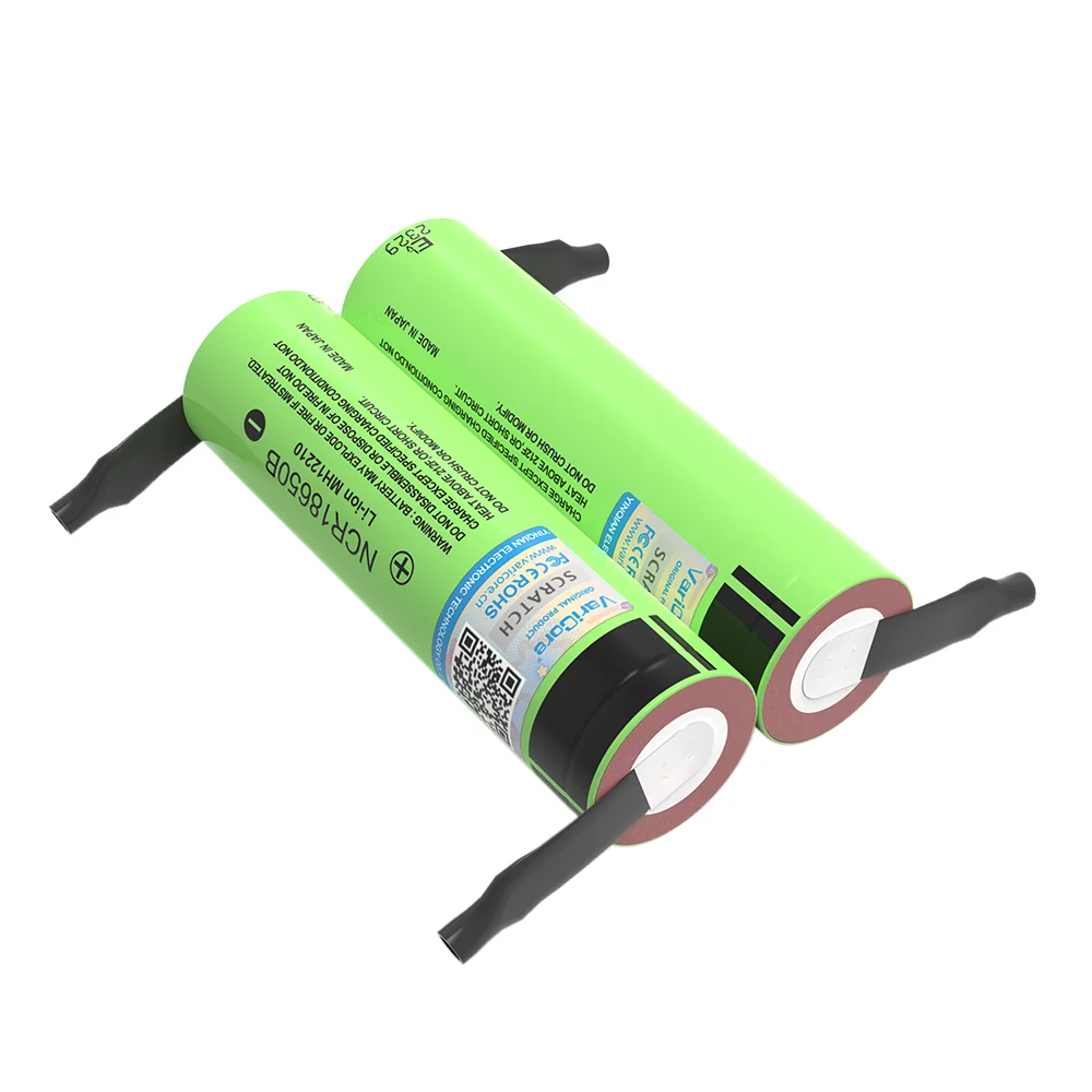 1-40PCS VariCore Nuovo Originale NCR18650B 3.7V 3400mAh 18650 Batteria Al Litio Ricaricabile + Pezzo di Nichel FAI DA TE