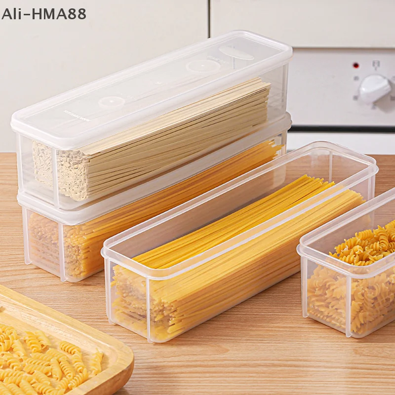 HMA88- Storage Box Plastic Spaghetti Preservation Box Food Holder Fresh-keeping Sealed Green Oonion Container Box Kitchen Fridge