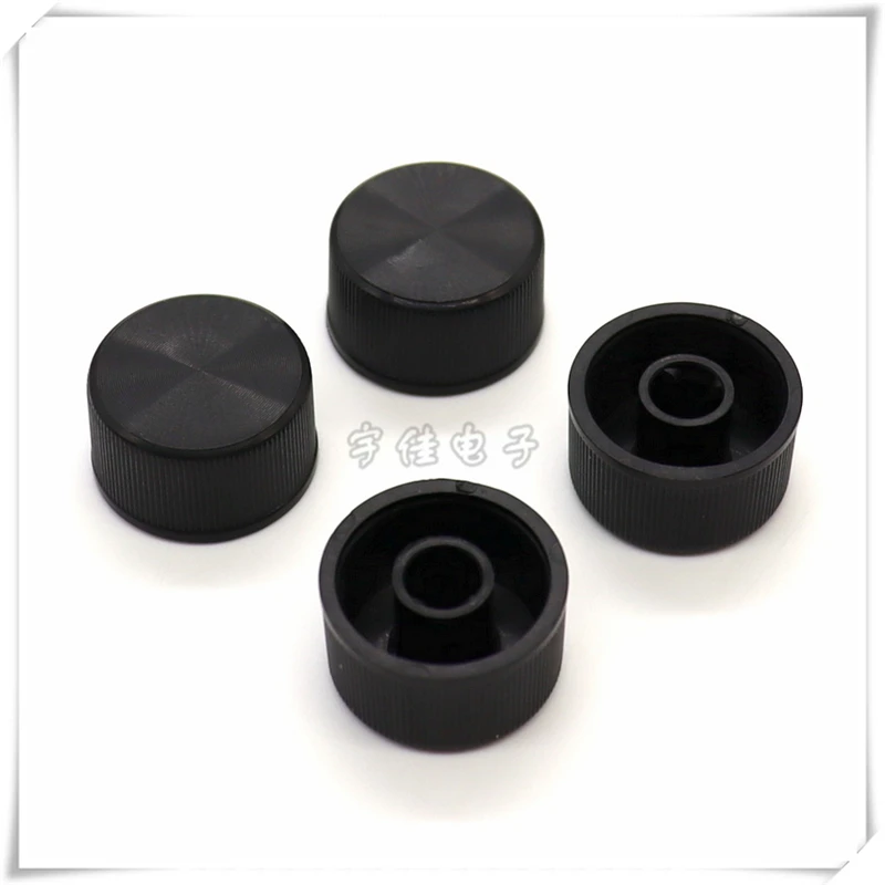10PCS 20×11MM Striped Knob Cap Potentiometer Cap Half Shaft Power Amplifier Adjustment Switch Cap D Handle Coding Switch Cap