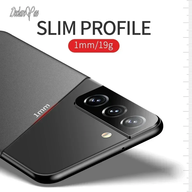 DECLAREYAO Light Slim PC Matte Particles Hard Coque для Samsung Galaxy S25 Ultra S24 Plus S23 FE S22 S21 S20 S10 5G Чехол