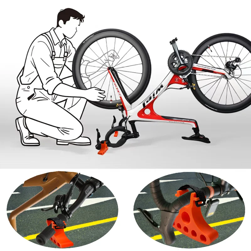 

New Bicycle Maintenance Handle Holder Portable And Durable Clip On Bicycle Handle Holder Stabilizer Bicycle Inverted Stabilizer