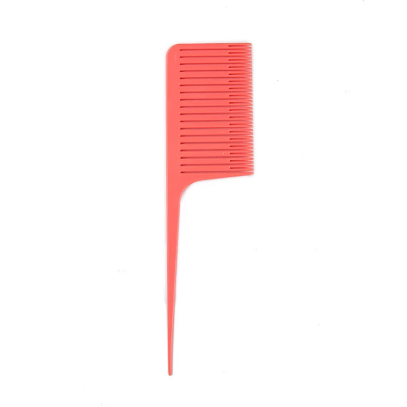 Plastic Tail Comb Fiber Teasing Combs Fine Tooth Hair Parting Combs 5 Colors Fiber Back Combs for Women Girls Hair Styling