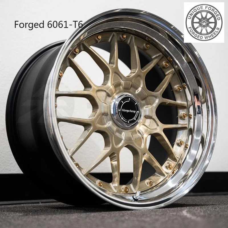 

Новые кованые двухсоставные диски из алюминиевого сплава 2026 года, 5x112, 5x120, 5x114.3, 18-23 дюйма, высокопроизводительные колесные диски