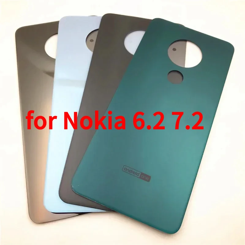 

Back glass for Nokia 6.2 7.2 battery cover back housing case rear glass panel door replace