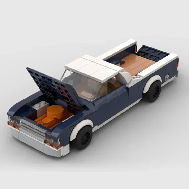 Modelo de coche urbano Moc, ladrillos de construcción 1982, tecnología de vehículo de acampada clásico, bloques modulares, regalos, juguetes de Navidad, conjuntos DIY de montaje