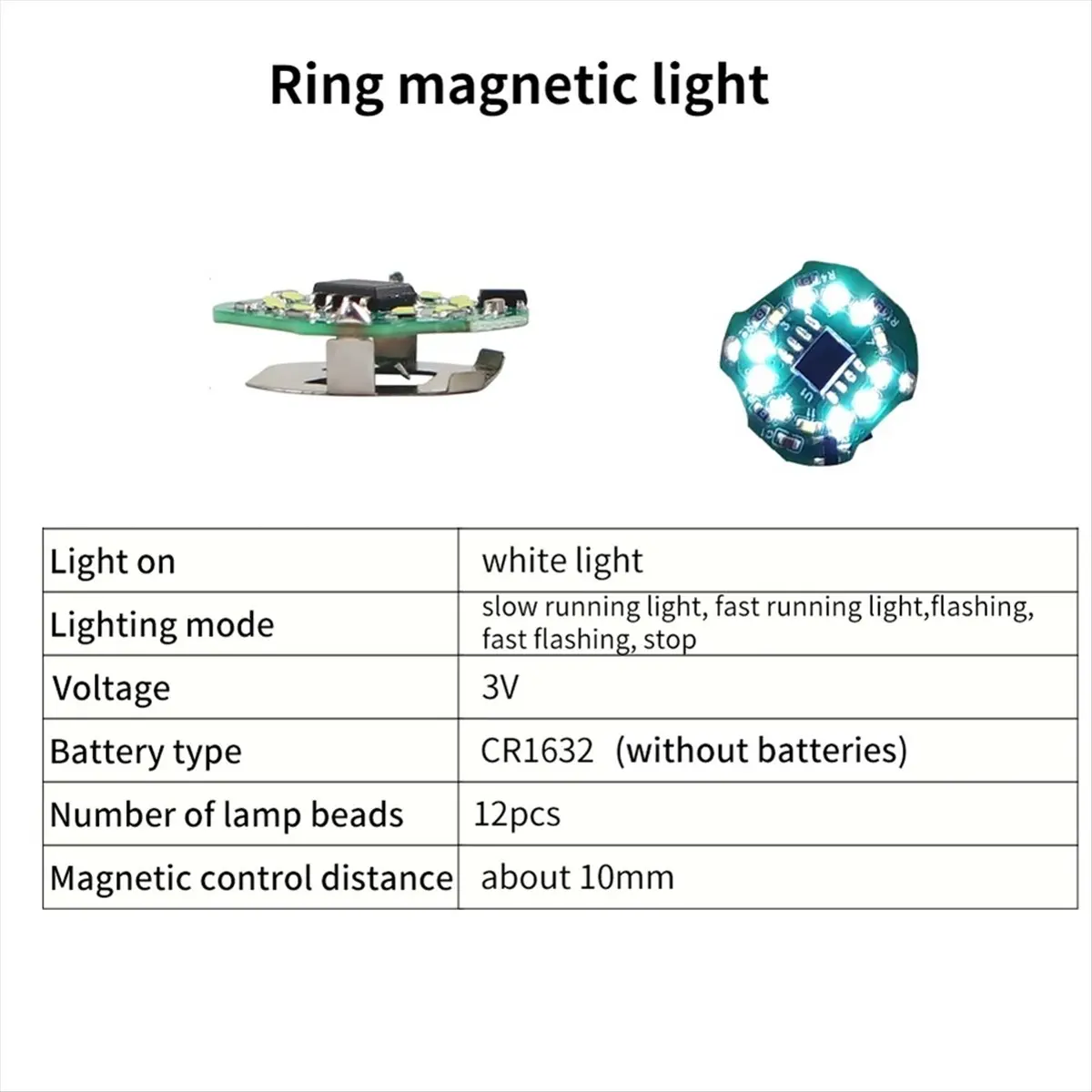 (B63C) For Bambu Lab Ring Shape LED Light with Magnetic Control DIY 3D Printing Model Parts for Bambu Voron AD5M K1 Kobra