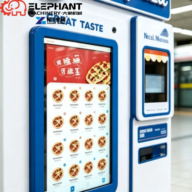 Smart Pizza Vending Machine, Touchscreen Automated Equipment With QR Code Payment Function