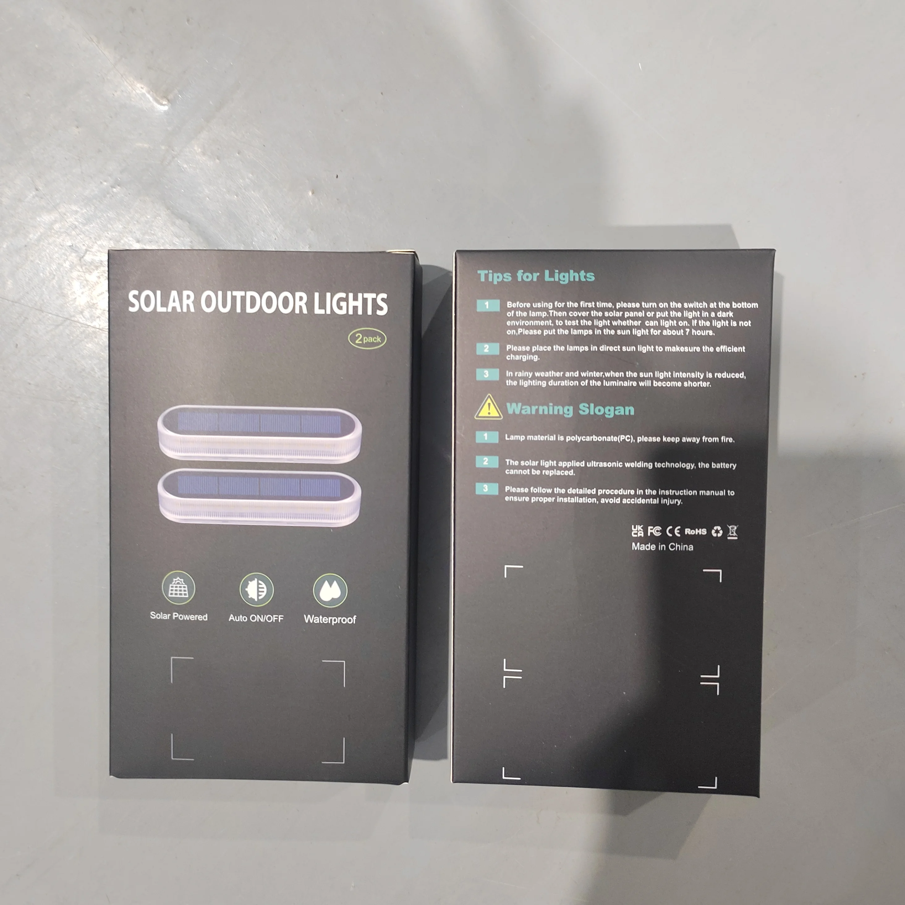 Kwaliteit Solar Step Lights Waterdicht IP68 Warm Wit LED-padverlichting Lichtbalk op zonne-energie voor trappen Oprit Loopbrug Dock