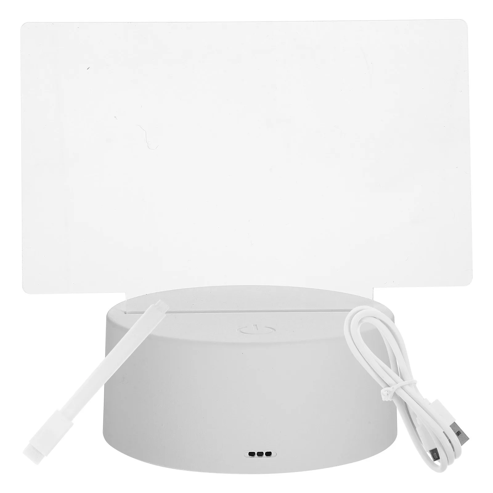 

1Set LED Note Board Light Up Dry Erase Memo Board Touch Dimming Plastic Message Lamp for Notes Reminders Note Lamp to Write on