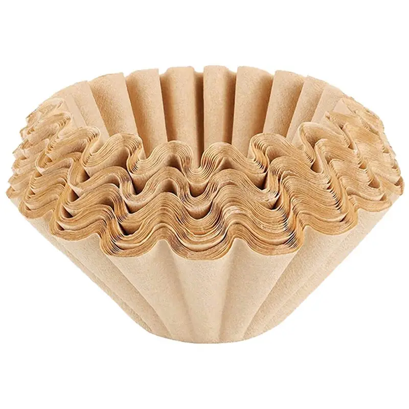 ABZF 2026 200 Count 1-4 Cup Coffee Filters Small Coffee Paper Filters Disposable Basket Filters Brown
