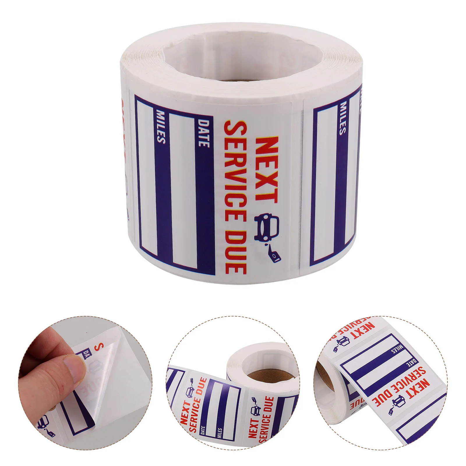 Car Maintenance Reminder Stickers Oil Change Service Label Repairing Automotive Next Practical Adhesive