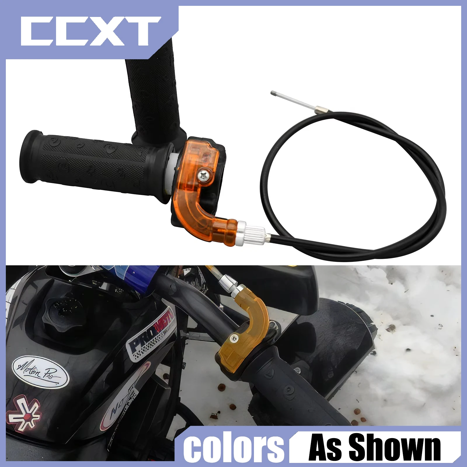 Rotary Throttle Accelerator Grip and Cable For 47cc 49cc Mini Motocross ATV Quad Pocket Mini Dirt Bike 22mm Handlebar Refit