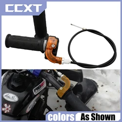 Rotary Throttle Accelerator Grip and Cable For 47cc 49cc Mini Motocross ATV Quad Pocket Mini Dirt Bike 22mm Handlebar Refit
