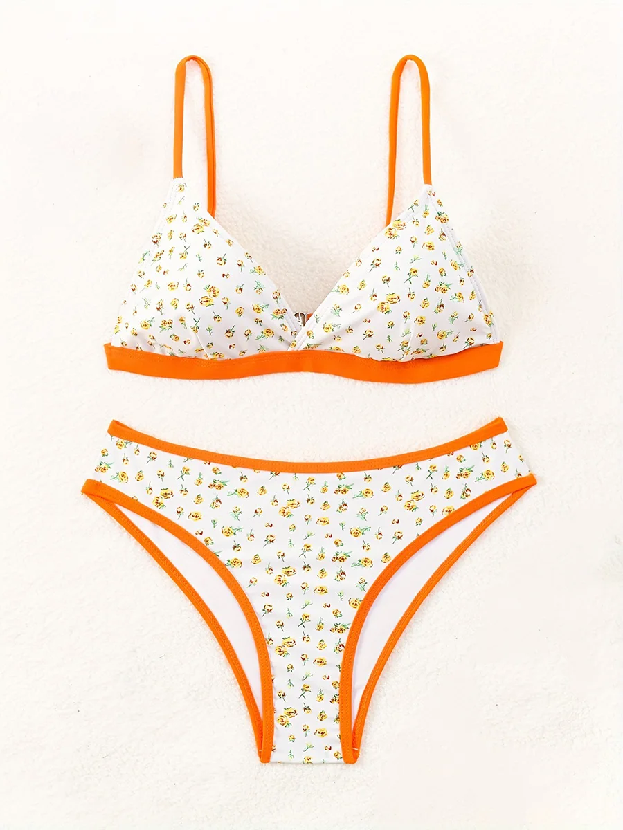 Push Up Bikini 2025 Sexy Swimsuit Women Swimwear Micro Bikini Set Swim Suit Bandeau Print Beachwear Brazilian Biquini Female