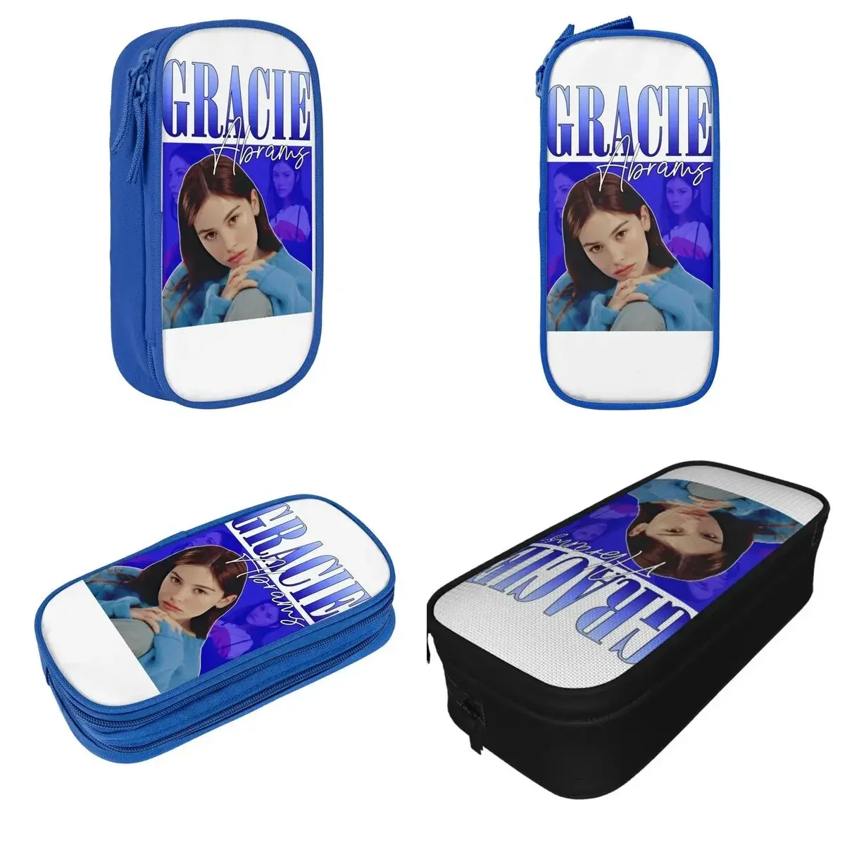 

GA Gracie Abrams Pencil Case Pencilcases Pen Holder for Student Big Capacity Bags School Supplies Zipper Stationery