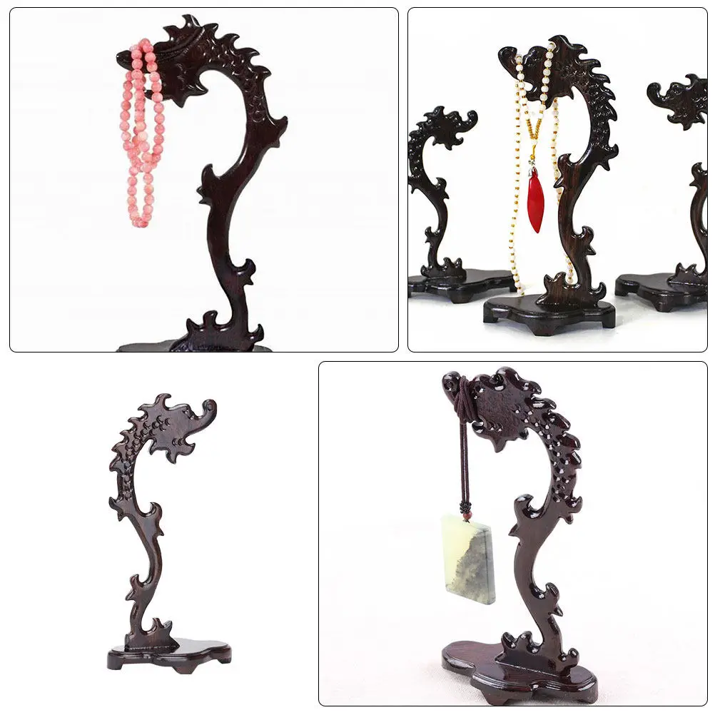 

Подставка для демонстрации ожерелий, деревянный держатель для ювелирных изделий, органайзер для хранения нефритовых изделий, подставка для браслетов, настольный дисплей для дома