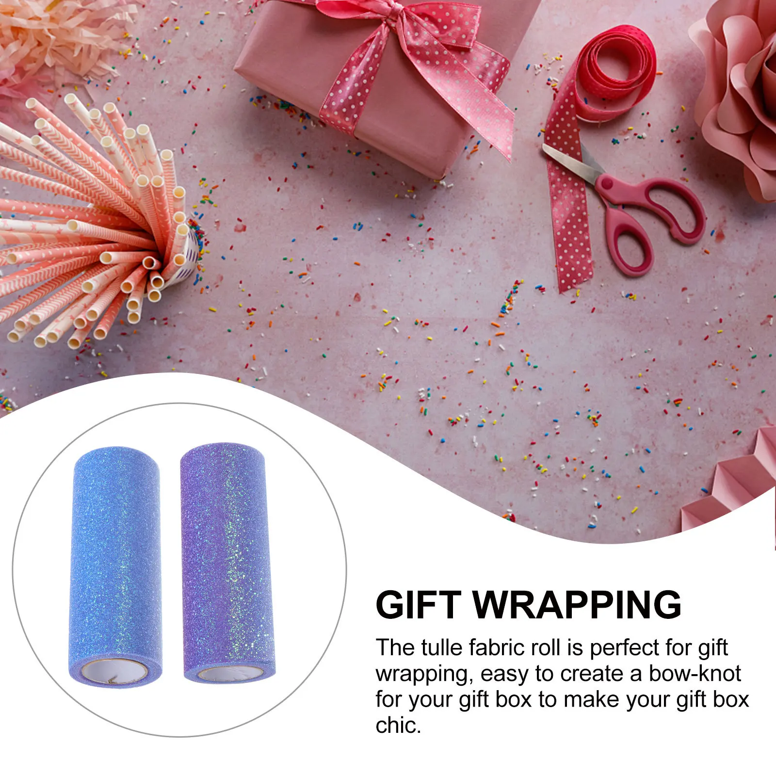 Рулон из тюля, декоративная сетчатая лента, полиэстер премиум-класса, прочный, износостойкий, для упаковки подарков, вечеринки, свадьбы, поделок своими руками, дома