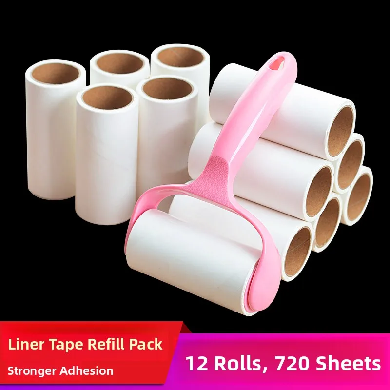 

Tearable Pet Hair Remover Roller Clothes Dust Collector Sticky Brush for Cats Dogs Home Office Use Pet Grooming Tool