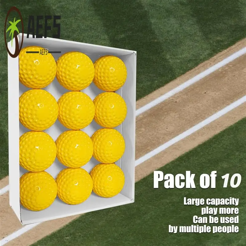 AEF5-10 Pack Baseballs Training Ball ,9 Inch Pitching Machine Baseballs For Hand-Eye Coordination, Hitting And Practice