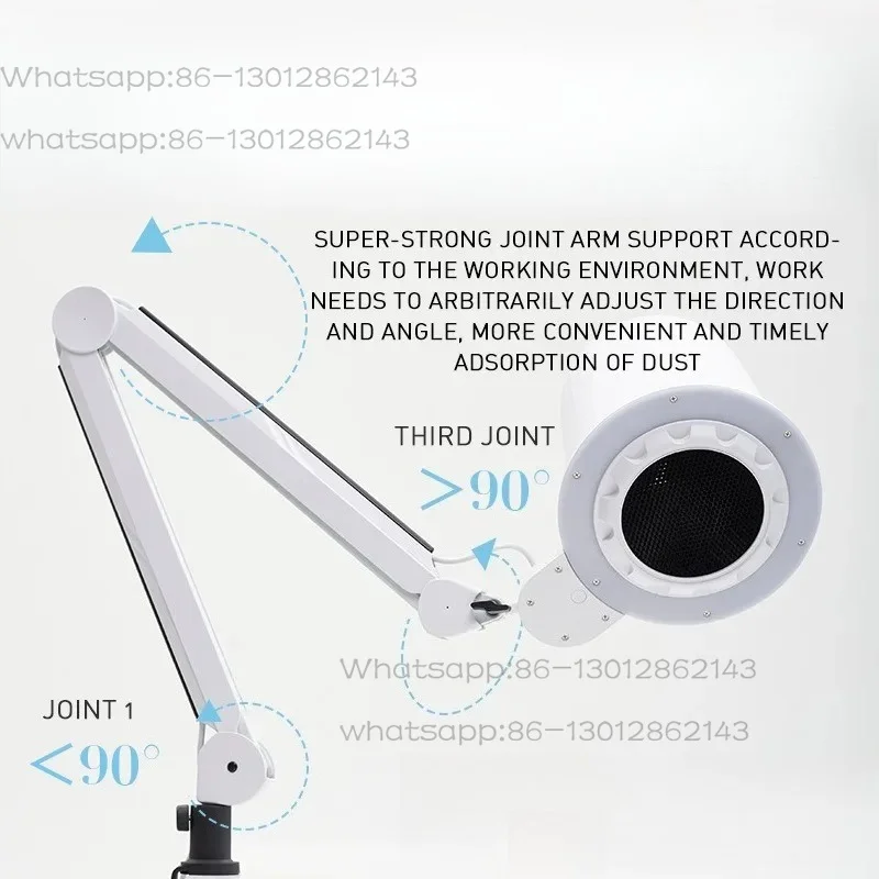 High-end Manicure Vacuum Cleaner, Manicure Pedicure Lighting Top Suction Large Suction Fan