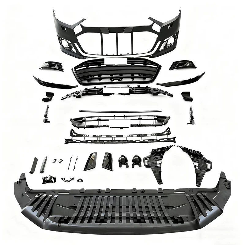 Car Bumper Upgrade Accessories Front Bumper with Grille for audis A8 S8 D5 Body Kit 2019 2020 2021 2022