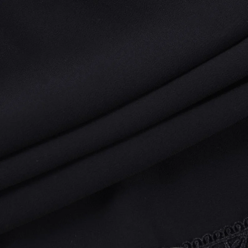 معطف نسائي طويل من النايلون بتصميم قوطي أنيق من الدانتيل، زي للهالوين، بدون علامة تجارية