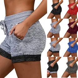 New Summer Women's Bottoming and Easy-drying Shorts Yoga Leisure Sports Waist Tie Elastic Shorts Women Pants Lady