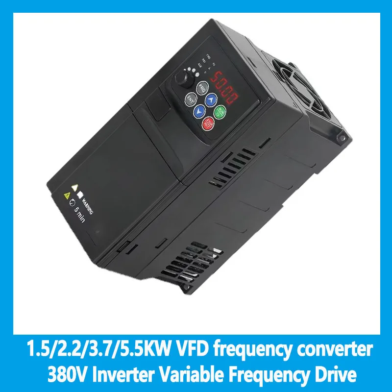 

Преобразователь частоты VFD 1,5/2,2/3,7/5,5 кВт, 380 В, инверторный преобразователь частоты для управления скоростью 3-фазного двигателя