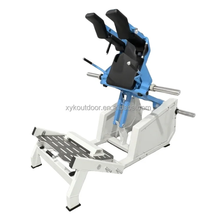 Commercial Steel Hack Squat Machine with Safety Features for Back and Arms Training