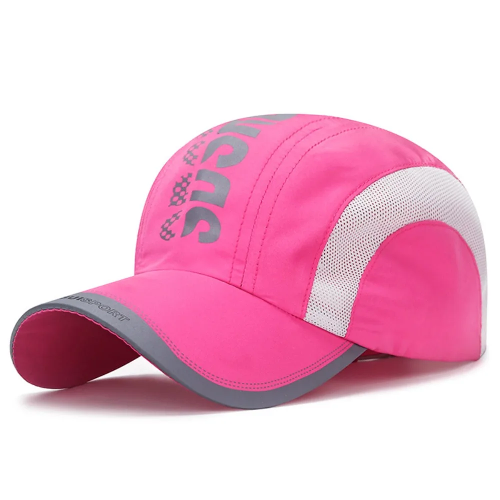 

Fashion Letter Quick Dry Baseball Cap Adjustable Sun Protection Sports Hat Ultra-Thin Snapback Peaked Cap Summer