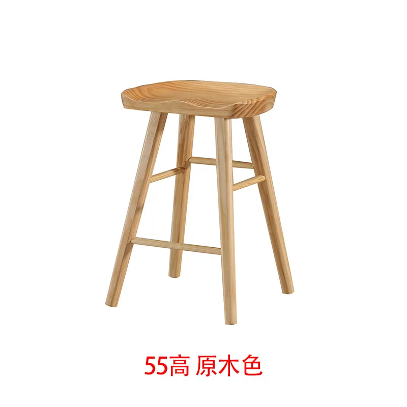 Nordic bar chair simple bar stool  solid wood home chair swivel high directly from the manufacturer
