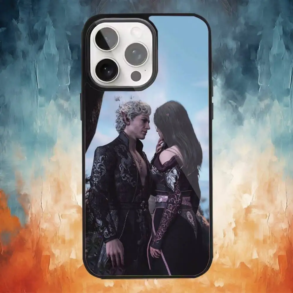 Funda de teléfono Astarion B-BaldursS Game para iPhone17,16,15,14,13,12,11 Plus,Pro Max, carga inalámbrica magnética Magsafe