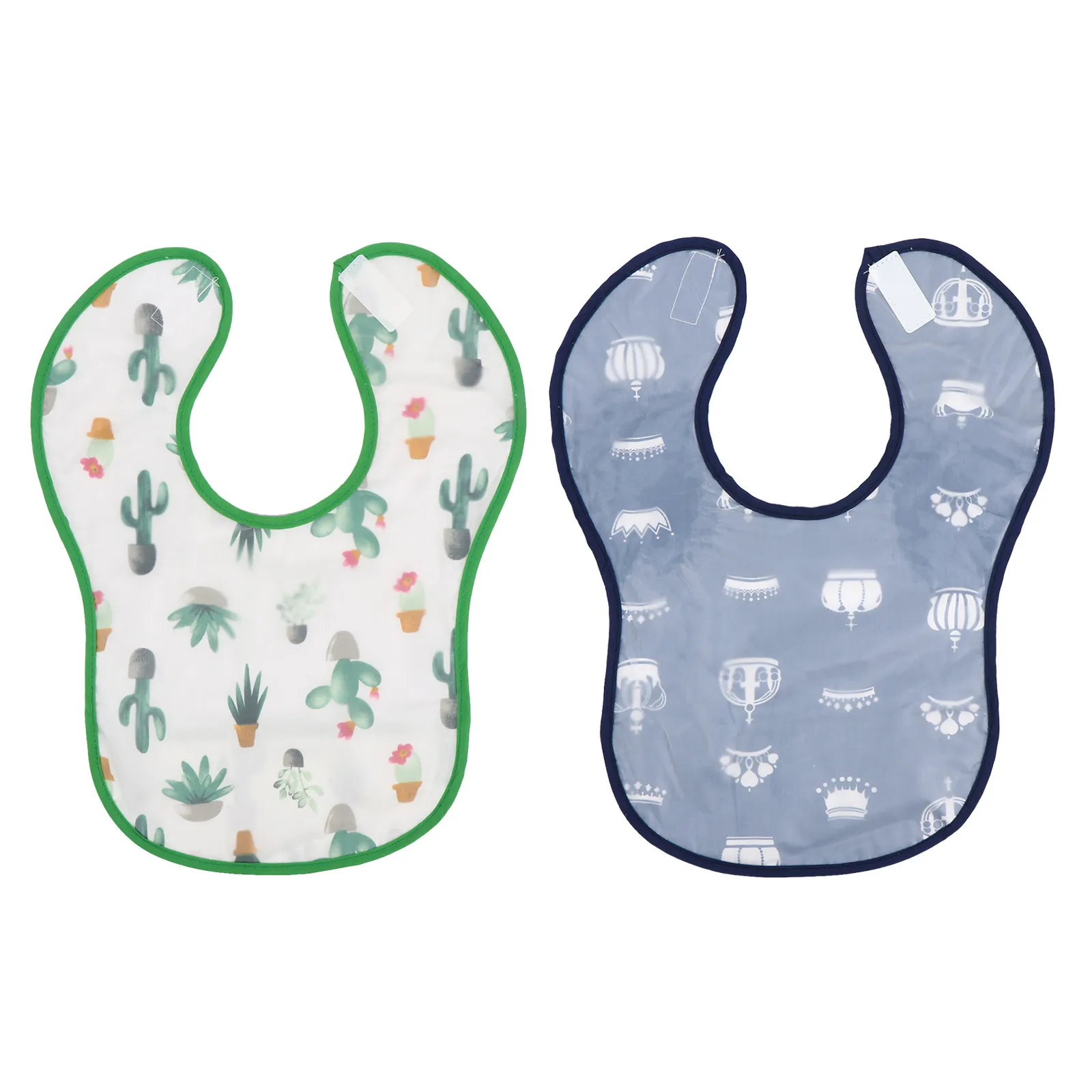 

2 шт. Детские водонепроницаемые дышащие многоразовые нагрудники из ЭВА для кормления, без рукавов, для сбора крошек, для детей, для прикорма