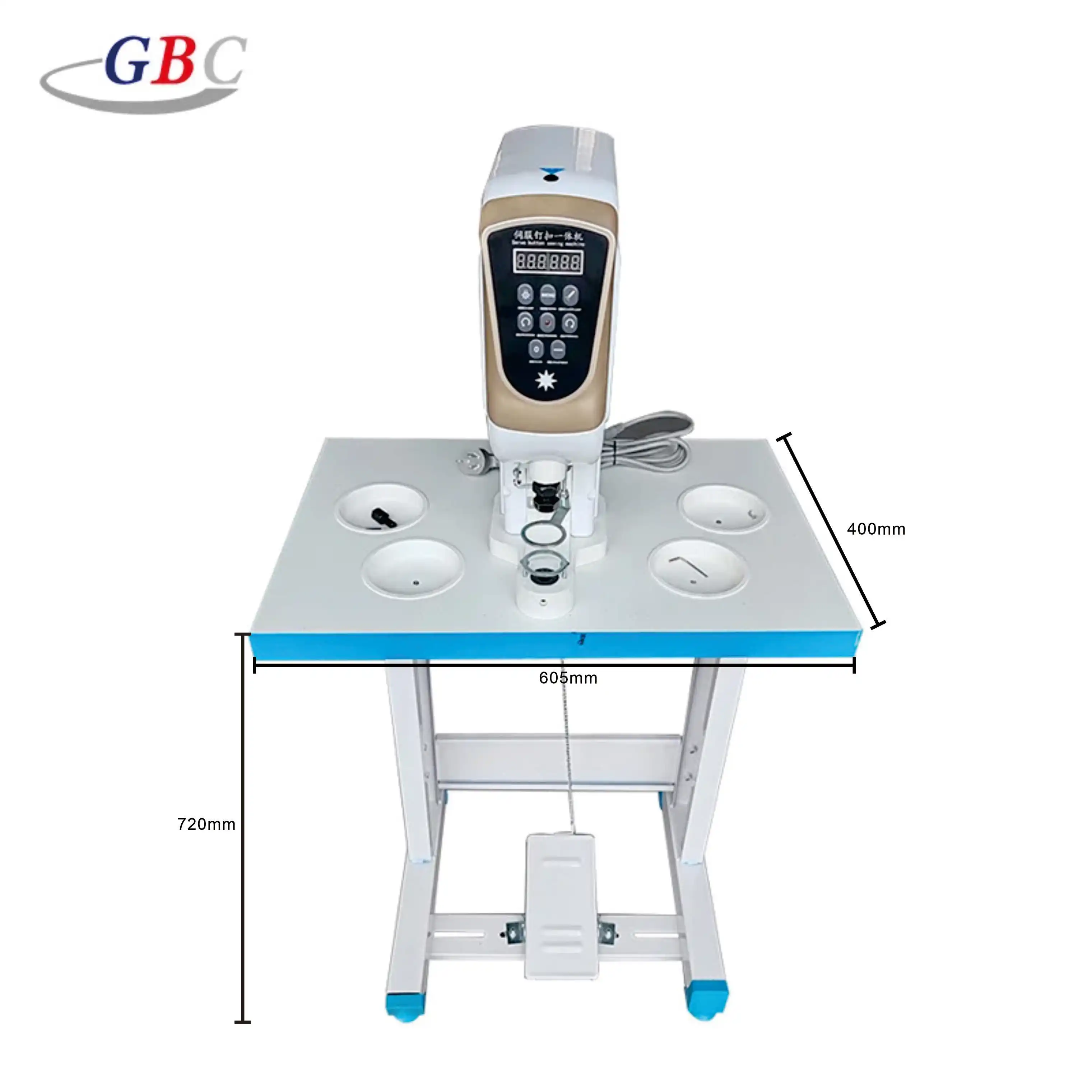 Semi-Automatic Servo Snap Button Hole Attaching Air Valve Punching Machine New Condition Clothing Sewing Button Hole Press Tool
