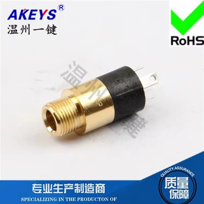 PJ-392 Headphones Jack 3.5mm Audio USB Direct Plug 3 Feet Vertical Dual Channel Stereo Interface Full Gold Plated
