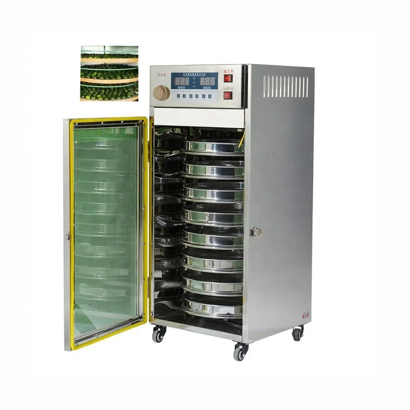 Durable 1200W Commercial Electric Rotary Food Dehydrator Green Tea Leaf Drying Machine Vegetable Dryer Equipment