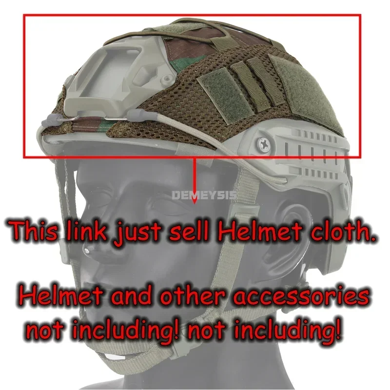 Tactical Fast Helmet Cover Scratch Resistant Shooting Hunting Sports Helmet Camouflage Cover for Fast MH PJ BJ Helmet