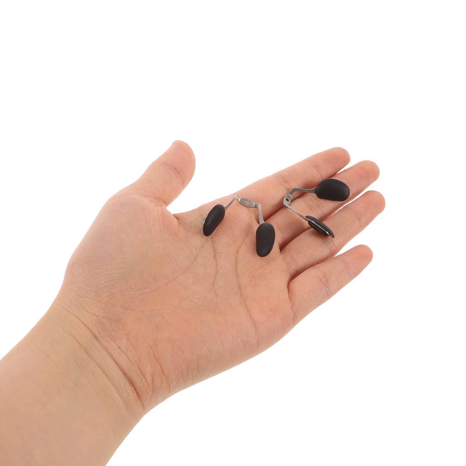 2 دعامات وسادة أنف مدمجة برغي في سيليكون ناعم مضاد للانزلاق قطع أنف للنظارات بديلة لإطار نظارات النظارات الشمسية