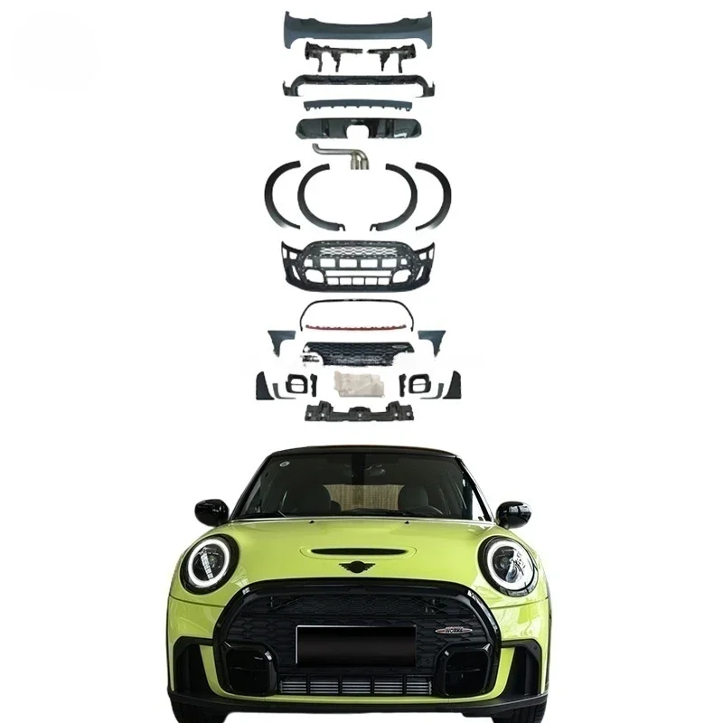 JCW Body kit For 2014+ Mini cooper F55 F56 F57 upgrade JCW body kits 2023 F56 JCW front bumper rear car bumper