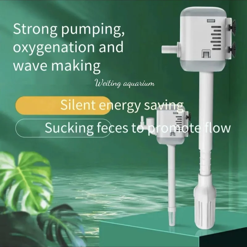 

Fish tank filter, oxygen and filtration integrated water circulating pump, small built-in submersible pump, three-in-one silent