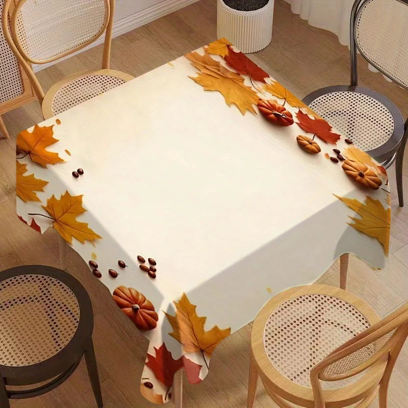 Autumn Tablecloth Harvest Festival Print Tablecloth for Home Use as Gift for Parties in Restaurantszyc