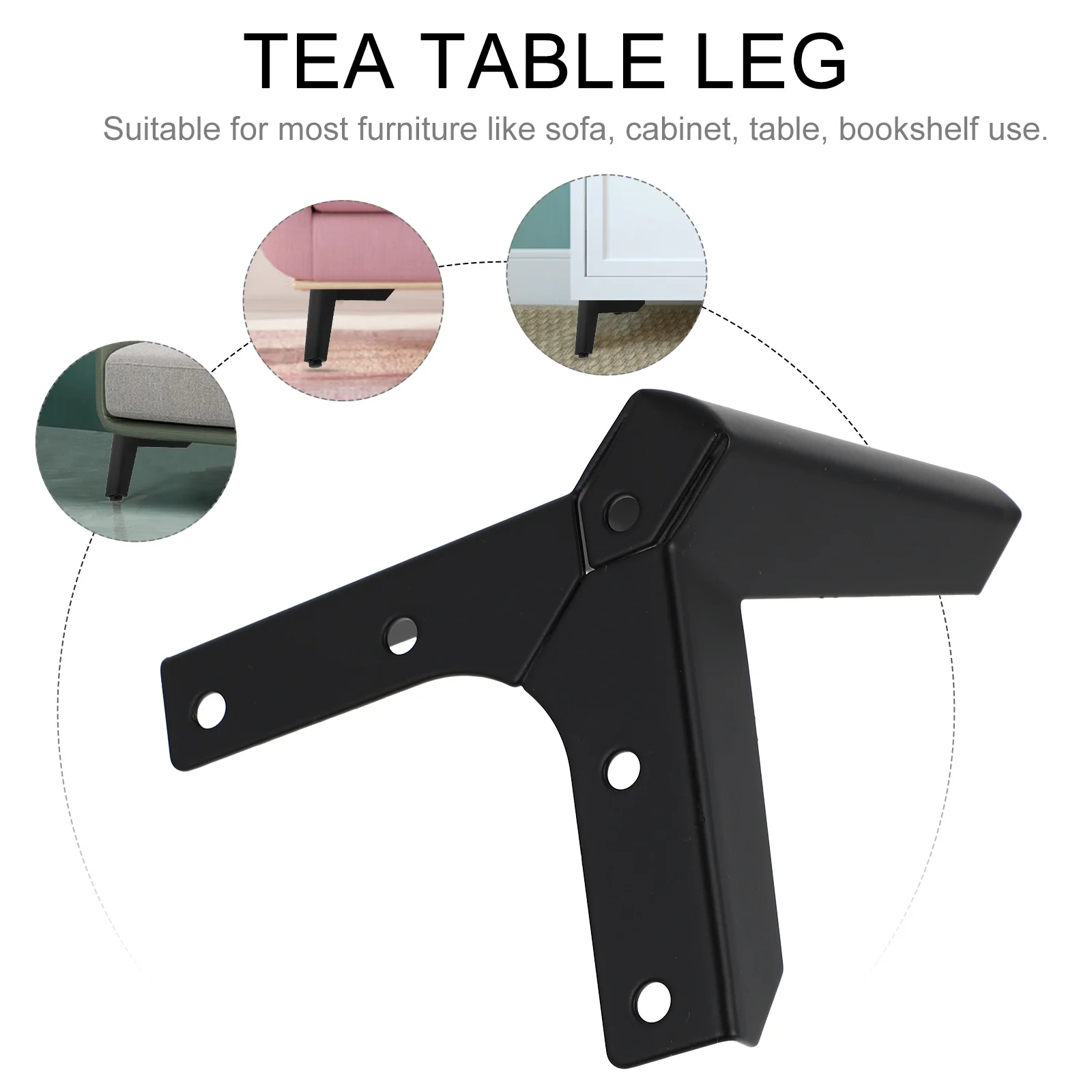 4 pezzi gambe per aerei resistenti piedini di supporto robusti per divano armadio tavolo scrivania piedini per mobili in ferro gamba del divano piede dell'armadio